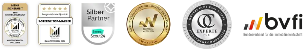 Immobilienmakler Siegel Zertifikate Auszeichnungen Immobilien