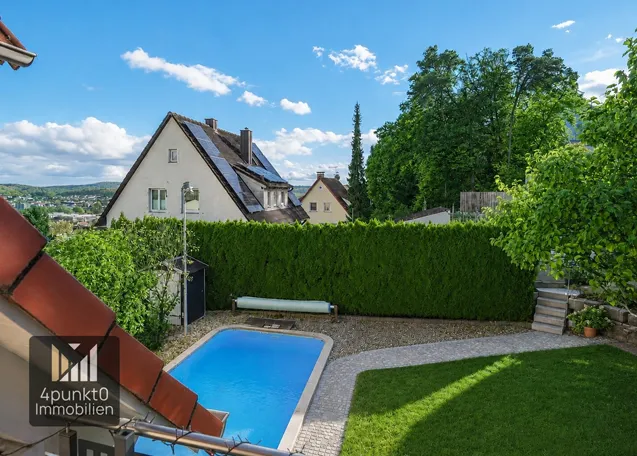 Panoramahaus Immobilie Treuchtlingen Garten