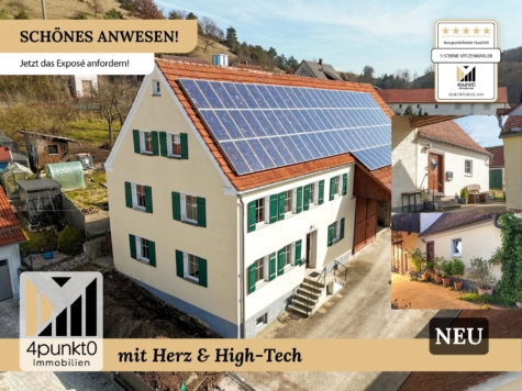 Charaktervolles Bauernhaus mit Nebenhaus, großer Scheune & Garten – nahe Hahnenkammsee, 91805 Ursheim, Einfamilienhaus