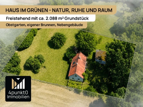 RESERVIERT: Haus in der Natur mit Vision – ca. 2.088 m² Grundstück nahe Oettingen, 86742 Fremdingen / Hausen, Einfamilienhaus