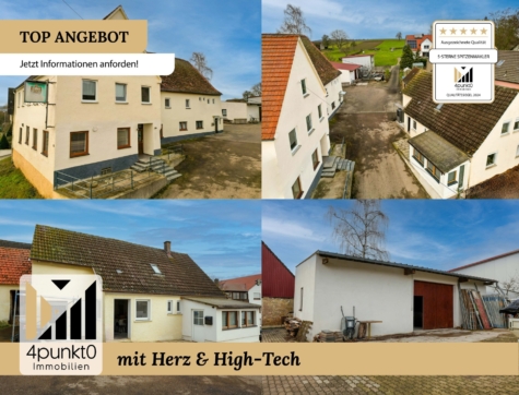 Top Renditeobjekt mit Wohnungen, Monteurzimmern & Halle!, 73467 Kirchheim am Ries / Benzenzimmern, Haus