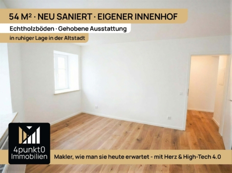 Erstbezug nach Sanierung: 2 Zimmer, ca. 54 m², Terrasse, Tageslichtbad, Eichenholzböden, 86653 Monheim, Erdgeschosswohnung