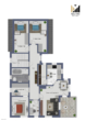 Grundriss - Moderne OG Wohnung mit Balkon und Garten in ruhiger Lage – Erstbezug