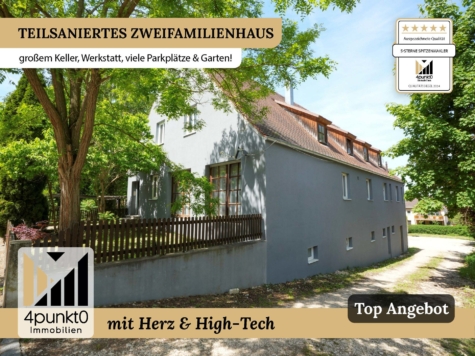 Teilsaniertes Zweifamilienhaus mit großem Keller, Werkstatt & Garten, 86751 Mönchsdeggingen, Zweifamilienhaus
