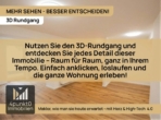 Hinweis_3D - Erstbezug nach Sanierung: 2 Zimmer, ca. 63 m², Terrasse, Tageslichtbad, Eichenholzböden