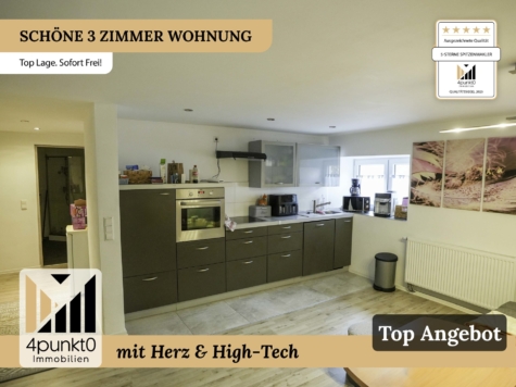 Helle 3-Zimmer-Wohnung mit offener Wohnküche, 73467 Kirchheim am Ries / Benzenzimmern, Erdgeschosswohnung