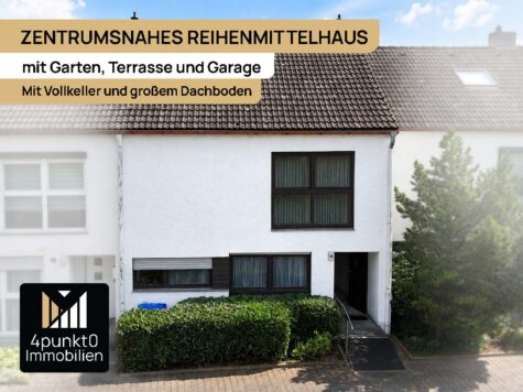 RESERVIERT – Zentrumsnahes Reihenmittelhaus mit Garten, Vollkeller und Garage, 86720 Nördlingen, Reihenmittelhaus