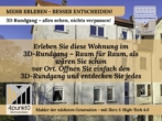Hinweis 3D Rundgang - Zentrumsnahe 4-Zimmer-ETW 2. OG Balkon, Garten, Stellplatz